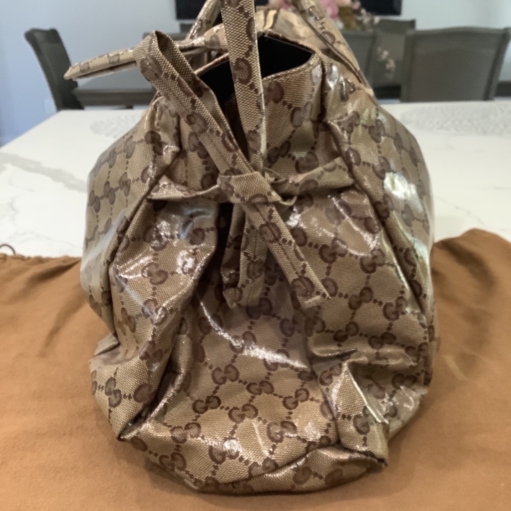 Gucci Hysteria Handbag, Size Large, Color Beige & Brown - Picture 5 of 11